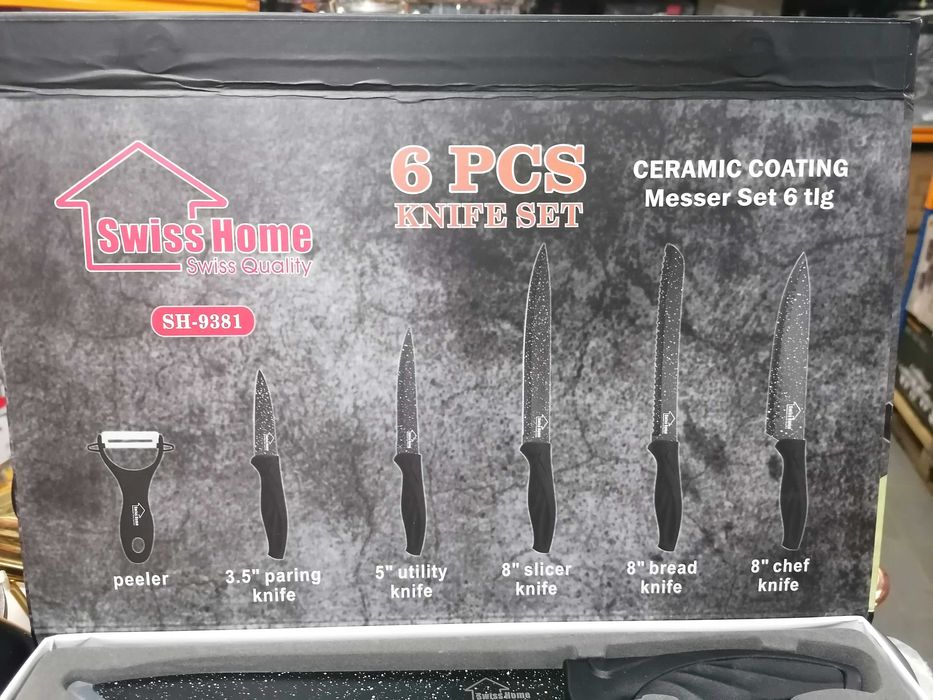 Facas de Cozinha 6 Peças Novo
