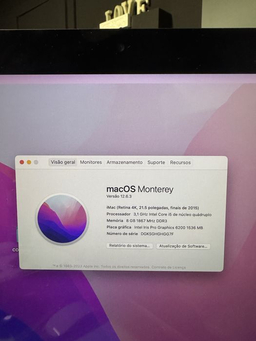 Vendo iMac 21.5" (finais 2015)