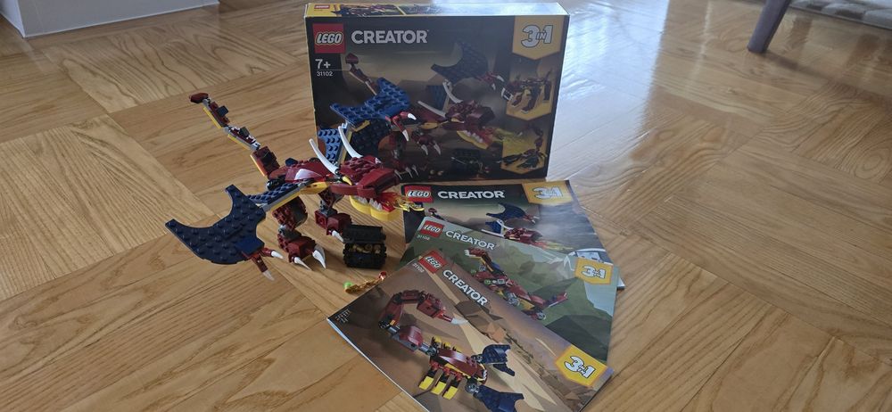 LEGO CREATOR 31102 Smok Ognia 3w1