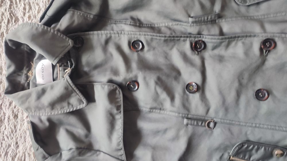 Płaszcz Orsay na jesień butelkowa zieleń roz.42