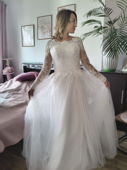 Suknia ślubna Jola Moda + sukienka dla corki