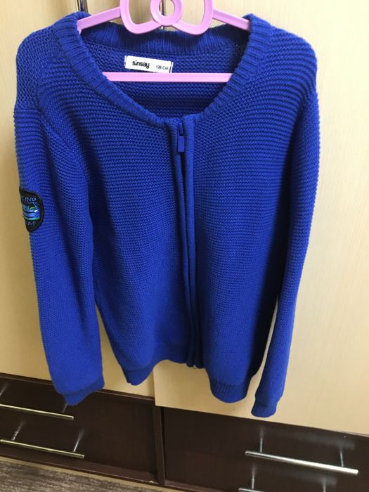 Светрик кардиган  синій светр святковий