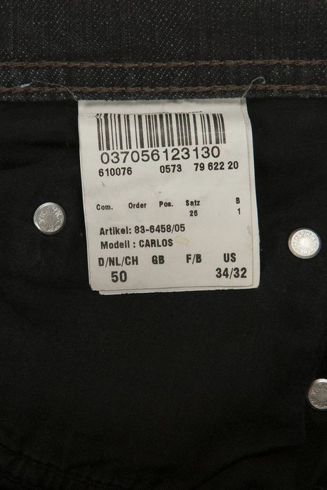 Spodnie Brax Carlos W34 L32 Black 34/32 Regular Męskie Proste 88CM