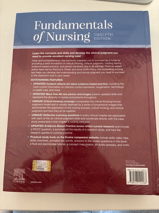 Fundamentals of Nursing - 12th edition (novo ainda no involucro)