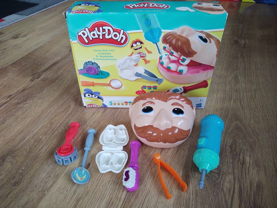 Play-Doh Dentysta. Doctor drill'n fill.  Zestaw Hasbro Ciastolina-nowa