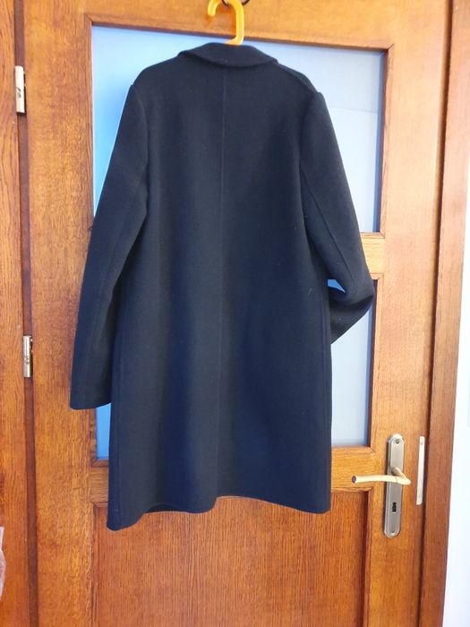 Granatowy płaszcz Zara