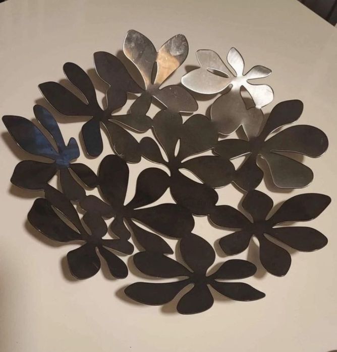 Peça decorativa em prateado