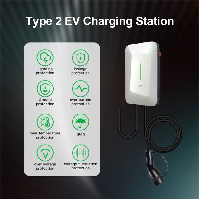 Box 7.2kw 32A cabo de 5 metros