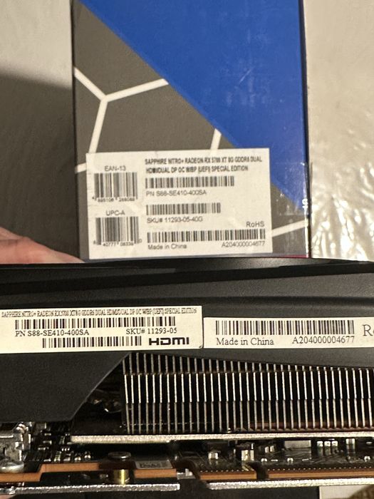 Sapphire RX 5700XT Nitro+ Special Edition 8GB GDDR6 в хорошому стані