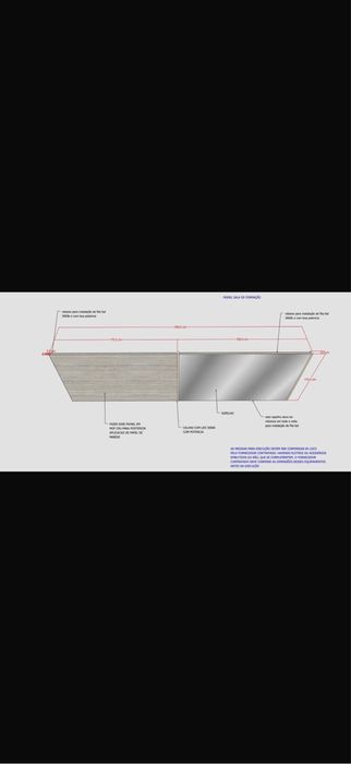 Espelho Grande de Escritorio