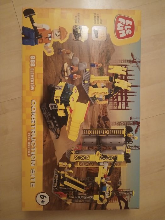 Klocki plac budowy Elefun