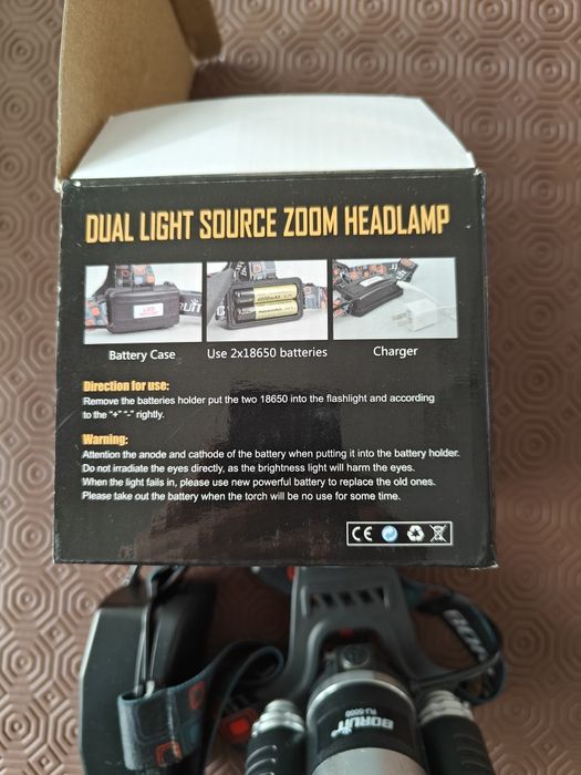 Luz para capacete