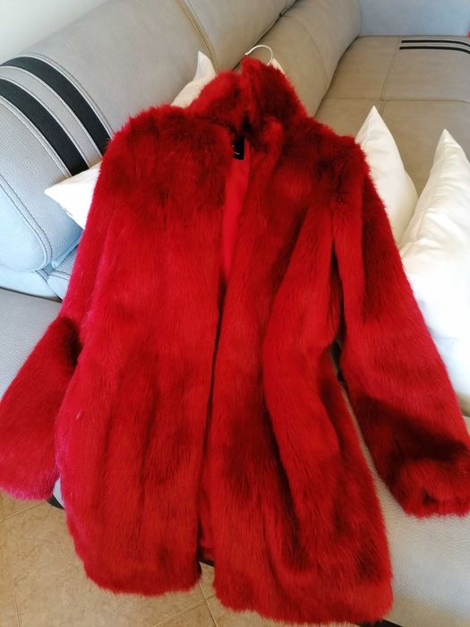 Casaco pelo vermelho