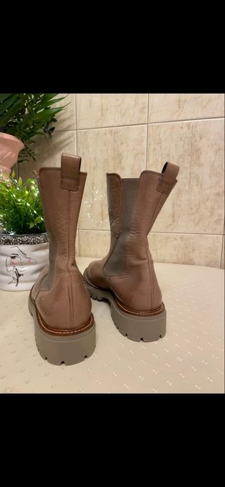 Botki męskie jasnobrązowe