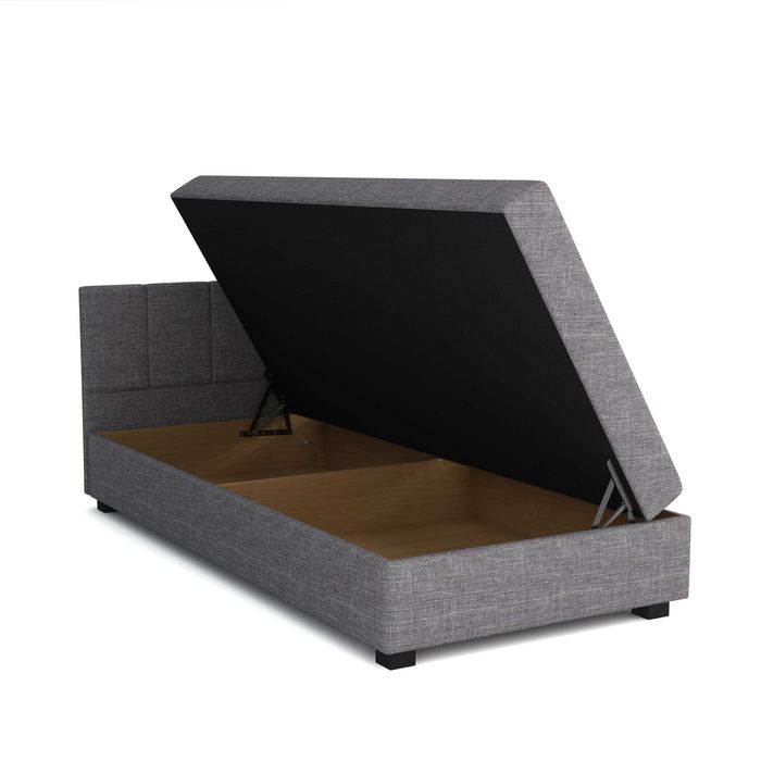 Tapczan młodzieżowy pojedynczy Łóżko z materacem jednoosobowe Pojemnik