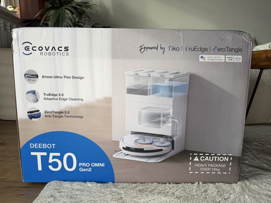 Robot sprzątający z mopem DEEBOT T50 PRO OMNI Gen 2 biały mopujący