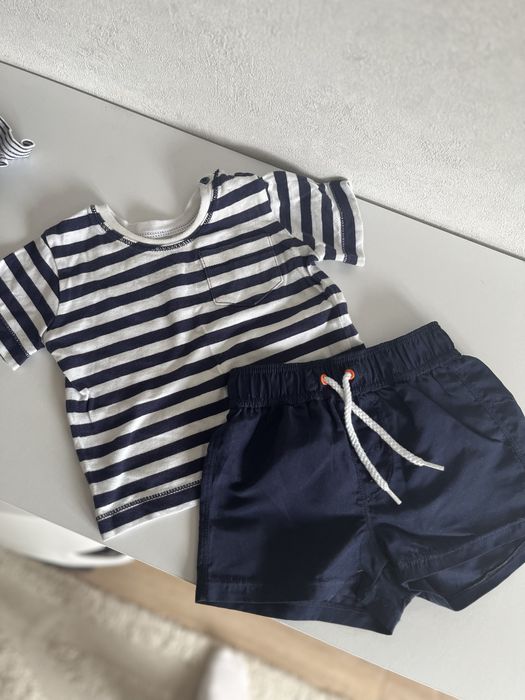 Набір одягу для хлопчика 3-6міс, шорти для хлопчика 62-68см, zara,next