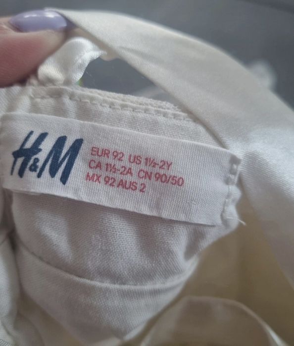 Sukienka na święta, chrzest 92 cm H&M