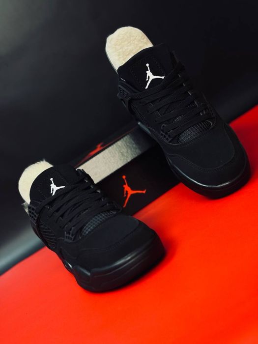 Зимние кроссовки мужские найк Nike  / кроссовки джордан черные нубук