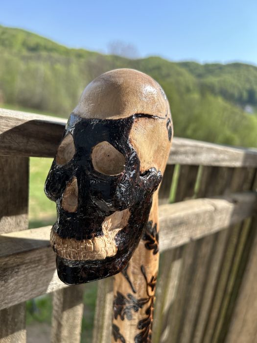 Трость с черепом ручная работа