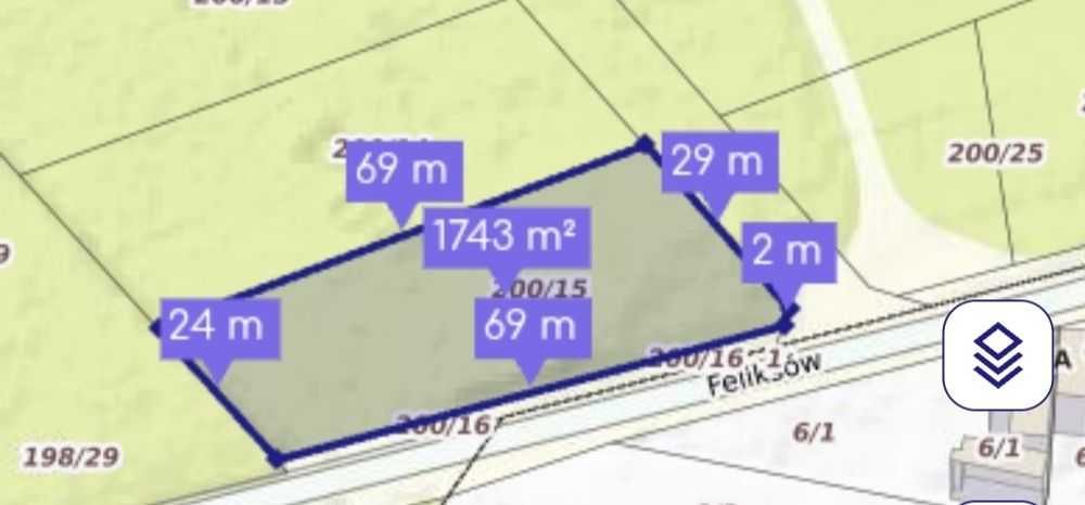 Działka  w Skierniewicach przy ul.Feliksów