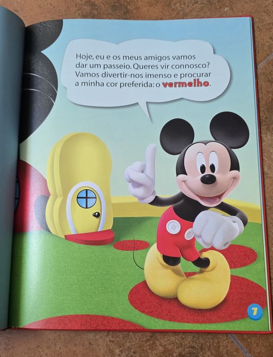 Livro Mickey As cores como novo