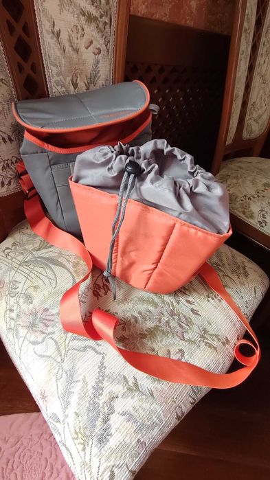 Сумка для фотоаппарата, Tucano Scatto Holster Bag, серая (CBS-HL-G).