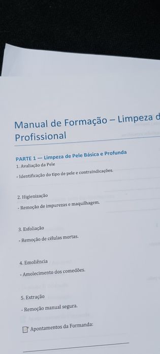 Manual de Limpeza de Pele