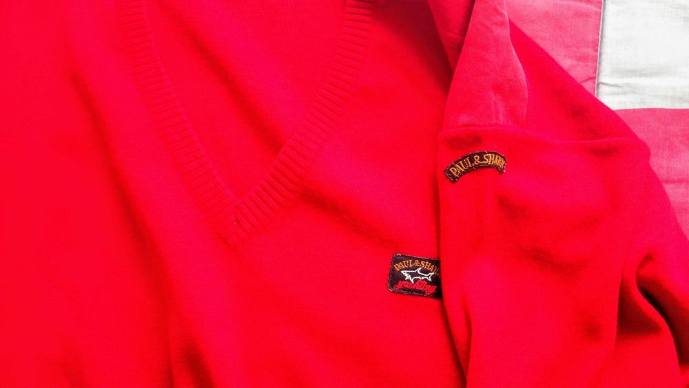 Camisola Pulover Paul & Shark decote em V tam: L