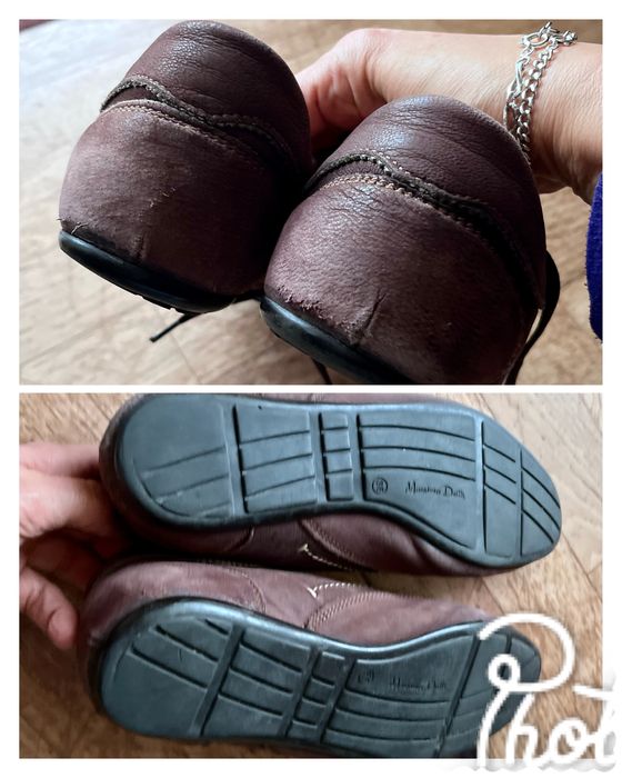 2 pares calçado pele tamanho 38