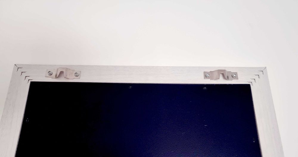 Espelho de Vidro com Pé Hom Com como Novo 160 cm × 37 cm Peso 7 Kg