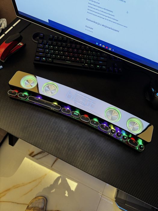 Soundbar Bluetooth RGB, AUX, USB, microSD, MIC