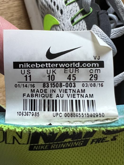 Buty do Biegania Nike Free Run, Rozmiar 45, mało używane