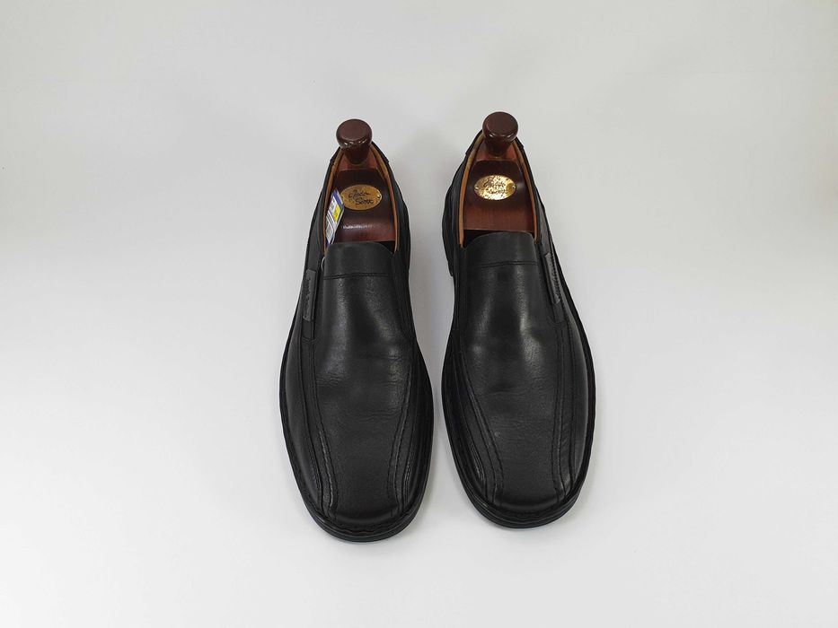 Josef Seibel Germany черные мокасины чорні мокасіни туфлі 41 26.5 см