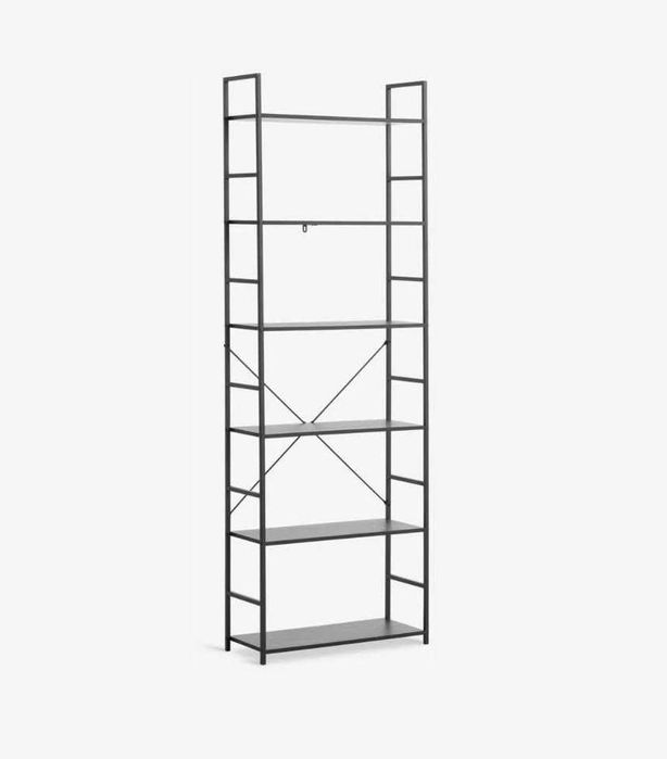 Estante 6 prateleiras Jysk ASTRUP preto