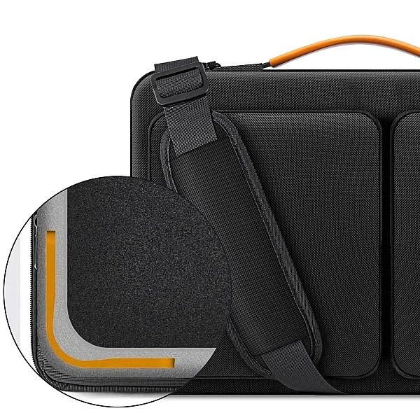 Torba Tech-Protect Defender Bag na laptopa 15-16 - czarno-pomarańczowa