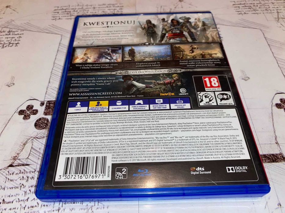 Assassins Creed IV Balck Flag polska wersja bez rys