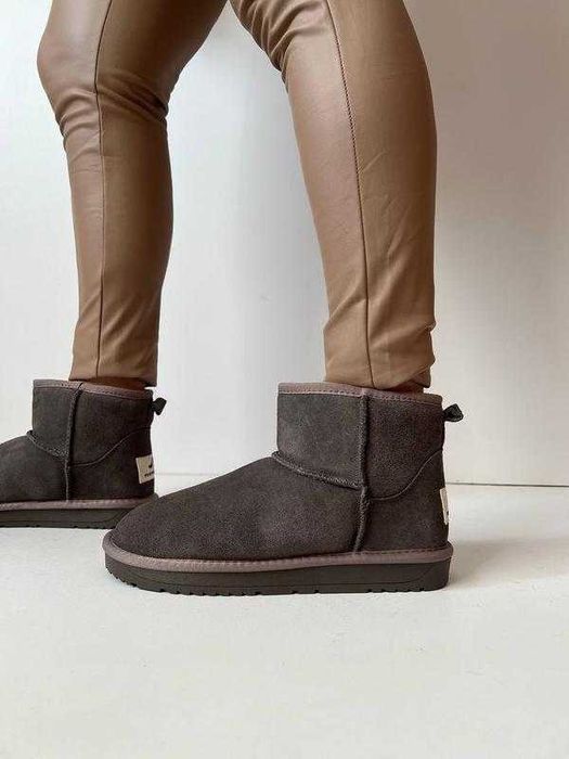 Зимові жіночі UGG уги замшові з хутром