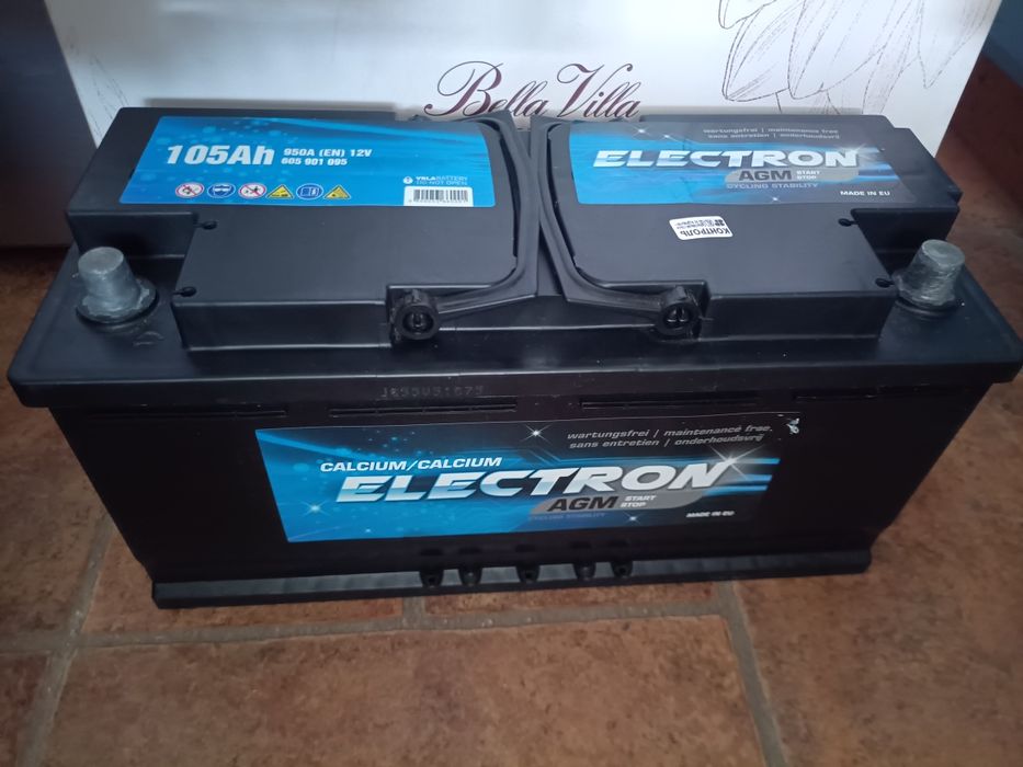 Акумулятор стартовий AGM Start Stop Eleсtron 105Аг 12в 950А батарея автомобільна АГМ 105 ач 105 Ah