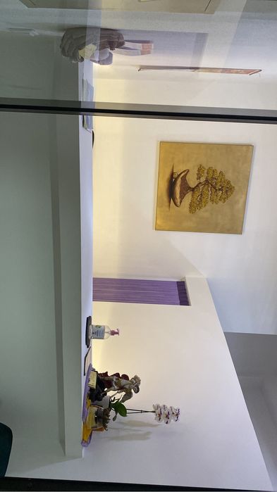 Quadro bonsai pintado a mão com relebo