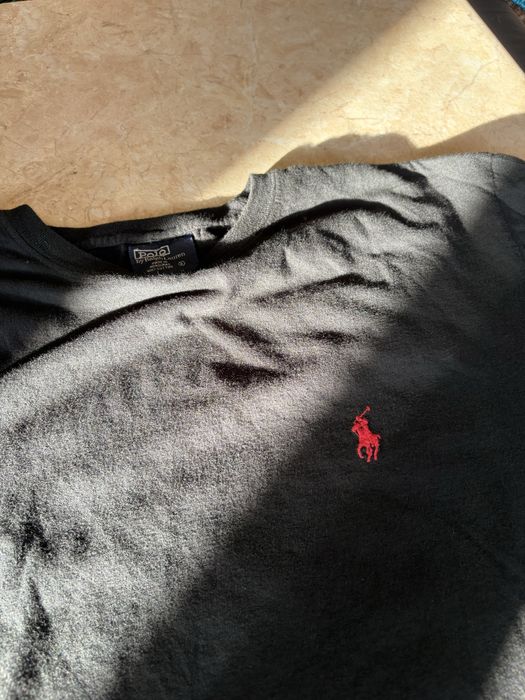 футболка поло черная