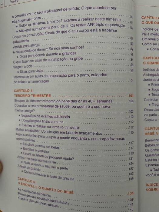 Grávida livro de instruções e Bebé livro de instruções