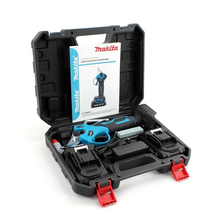 Акумуляторний секатор Makita DUP365 (24V, 5AH), АКБ секатор Макіта 365