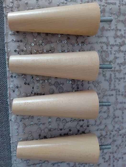 Drewniane nogi do mebli 8 sztuk