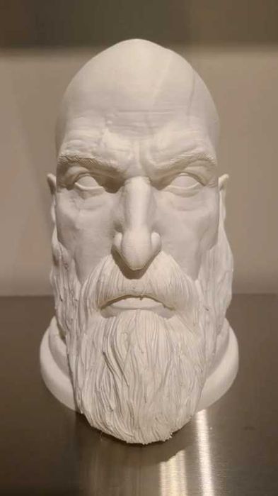 suporte para headphones da cabeça do Kratos God Of War