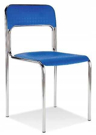 2 KRZESŁA Metalowe Plastikowe CORTINA NIEBIESKIE - Nowe !