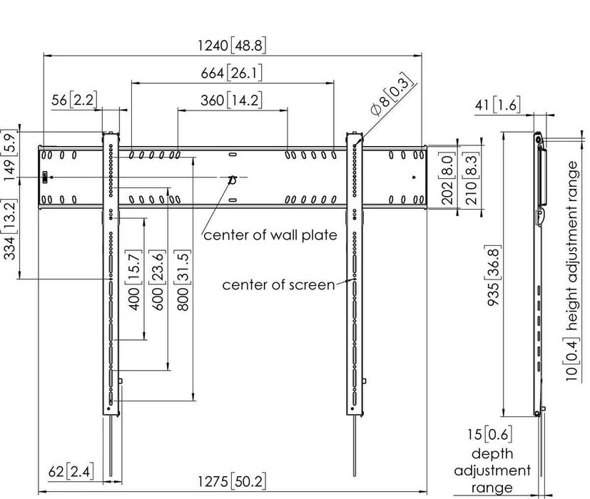 80"-120" Кронштейн для тв Vogels PFW 6900 Кріплення для телевізора