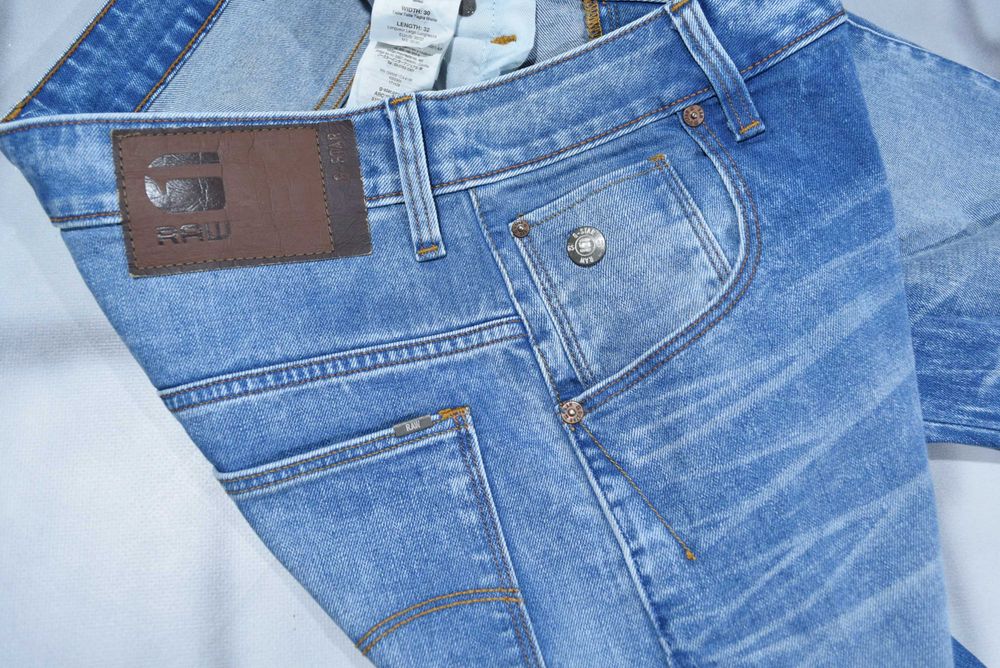 Jeansy skręty G-star ARC 3D slim stretch 30/32 pas 80-84