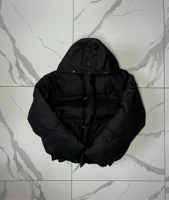 пуховик дутий чорний куртка курточка зимова