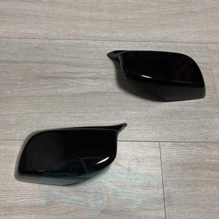 Накладки на зеркала bmw e60 e61 e63 e64 чёрный глянец (Комплект)